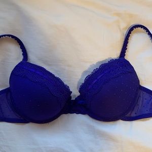 Lacey Navy Blue Push Up Bra